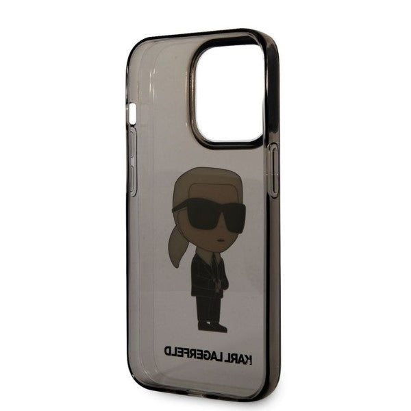 Case for Apple iPhone 14 Pro Max, Karl Lagerfeld, IML Ikonik NFT, Black