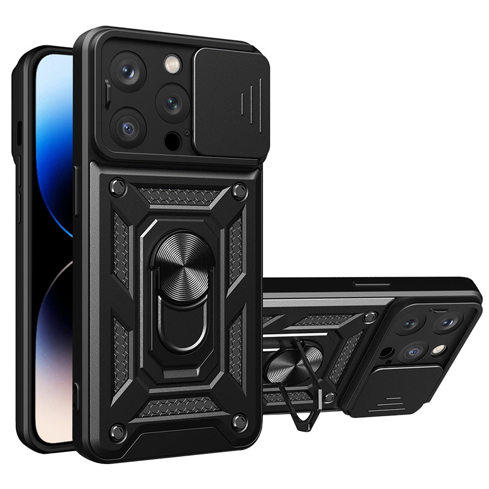 Cover til Apple iPhone 14 Pro Max, Techsuit, CamShield, Sort