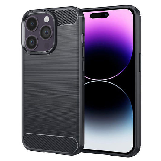 Cover til Apple iPhone 14 Pro Max, Techsuit, Carbon, Sort