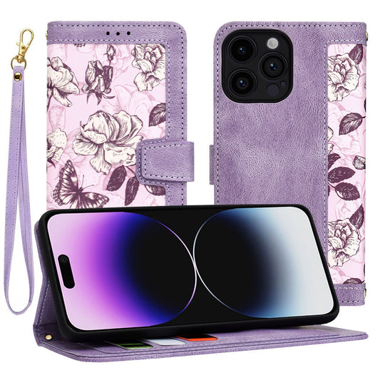 Cover til Apple iPhone 14 Pro Max, Techsuit, FlipCraft, Lilla