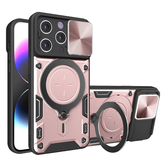 Cover til Apple iPhone 14 Pro, Techsuit, CamGuard Pro, Lyserød Guld
