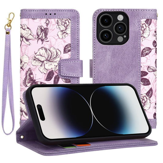 Cover til Apple iPhone 14 Pro, Techsuit, FlipCraft, Lilla