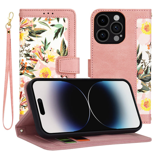 Cover til Apple iPhone 14 Pro, Techsuit, FlipCraft, Pink