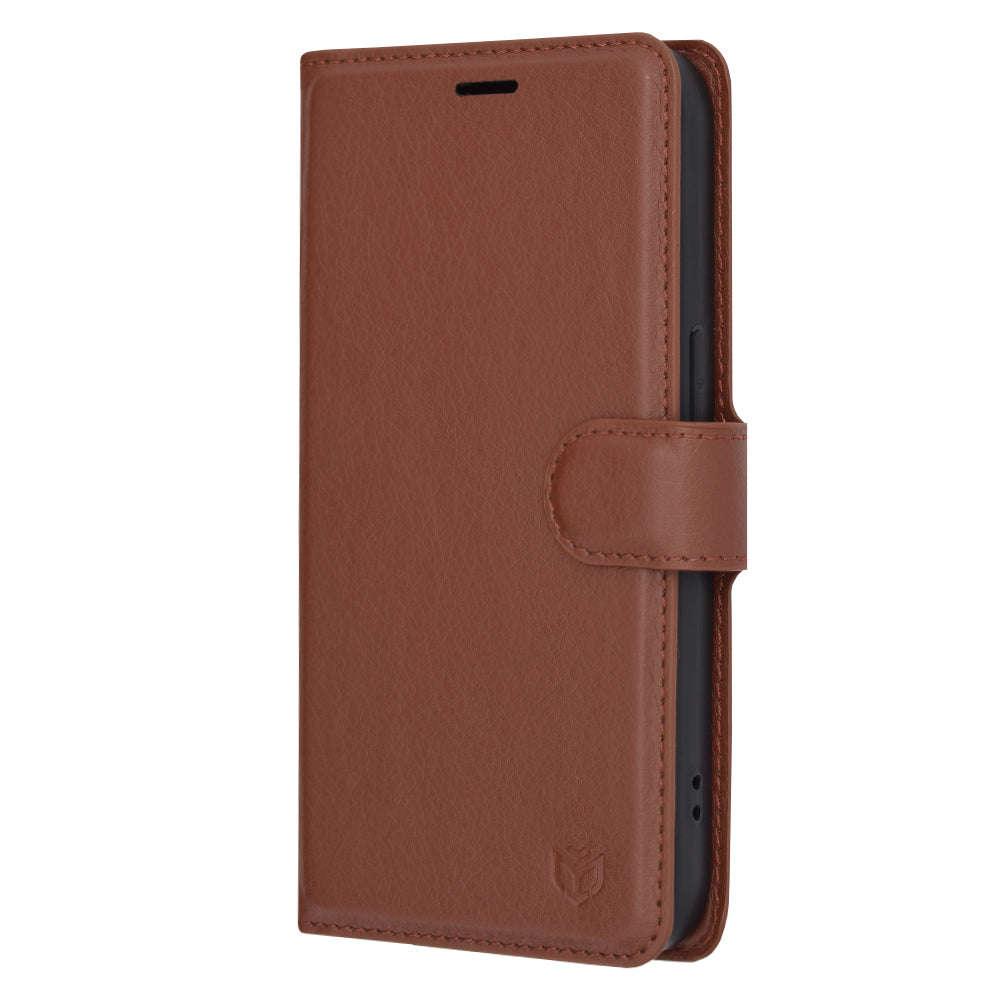 Cover til Apple iPhone 14 Pro, Techsuit, Leather Folio, Brun