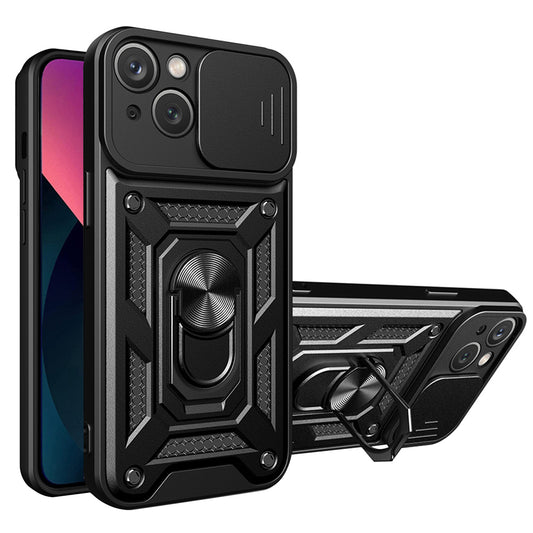 Cover til Apple iPhone 14, Techsuit, CamShield, Sort