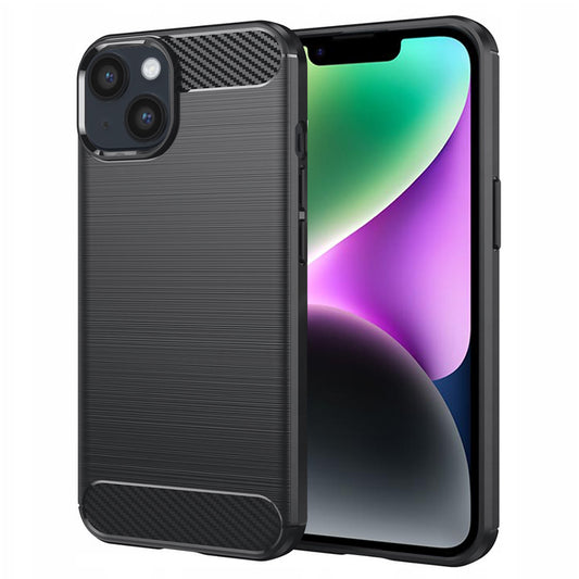 Cover til Apple iPhone 14, Techsuit, Carbon, Sort