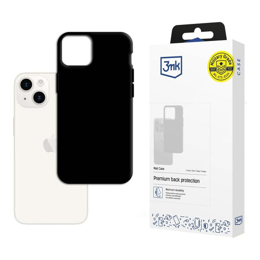 Cover til Apple iPhone 15, 3MK, Mat Sort