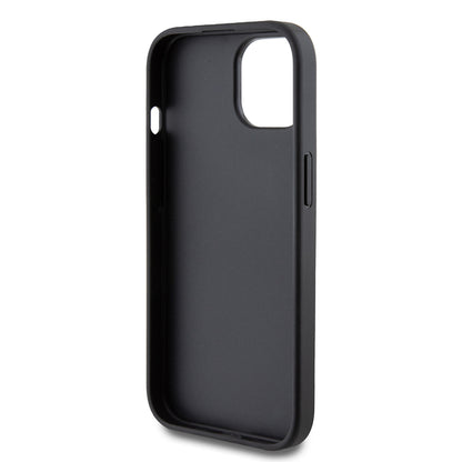 Etui til Apple iPhone 15, Guess, 4G Metal Gold Logo, Grå