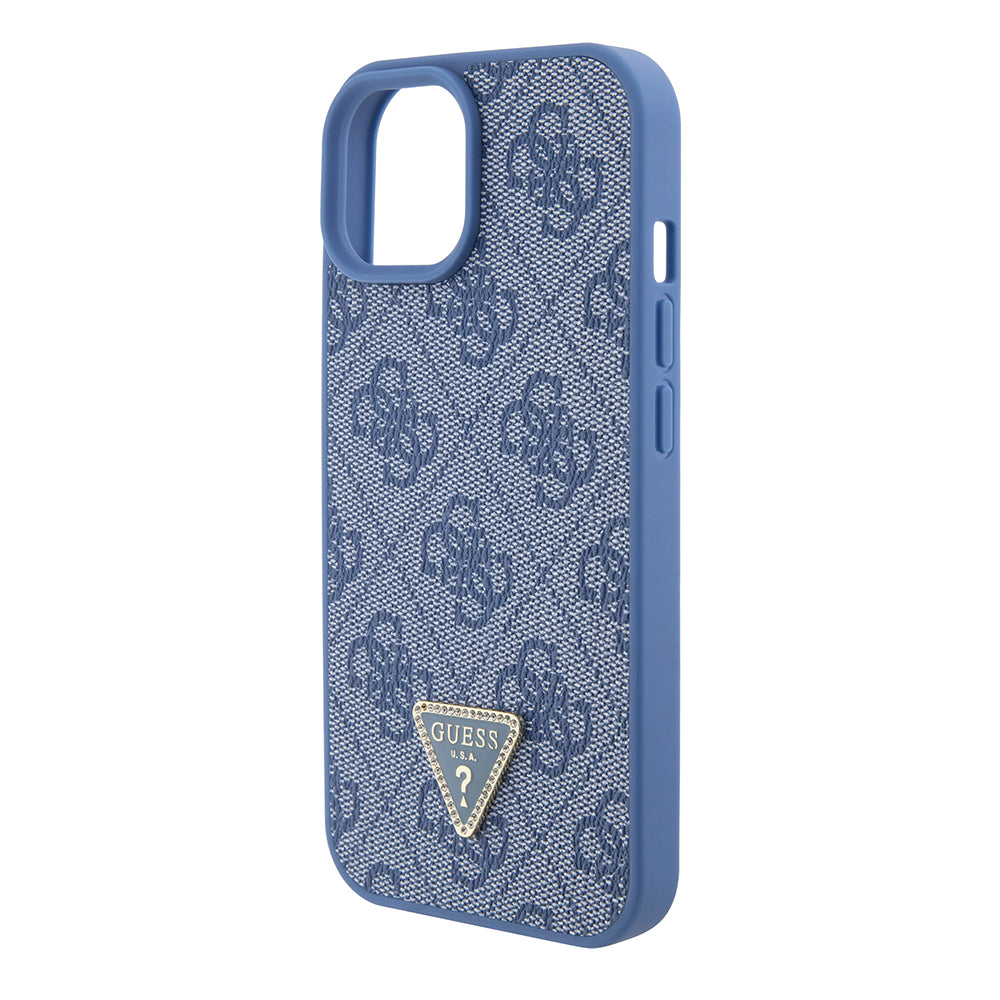 Etui til Apple iPhone 15, Guess, Crossbody 4G Metal Logo, Blå