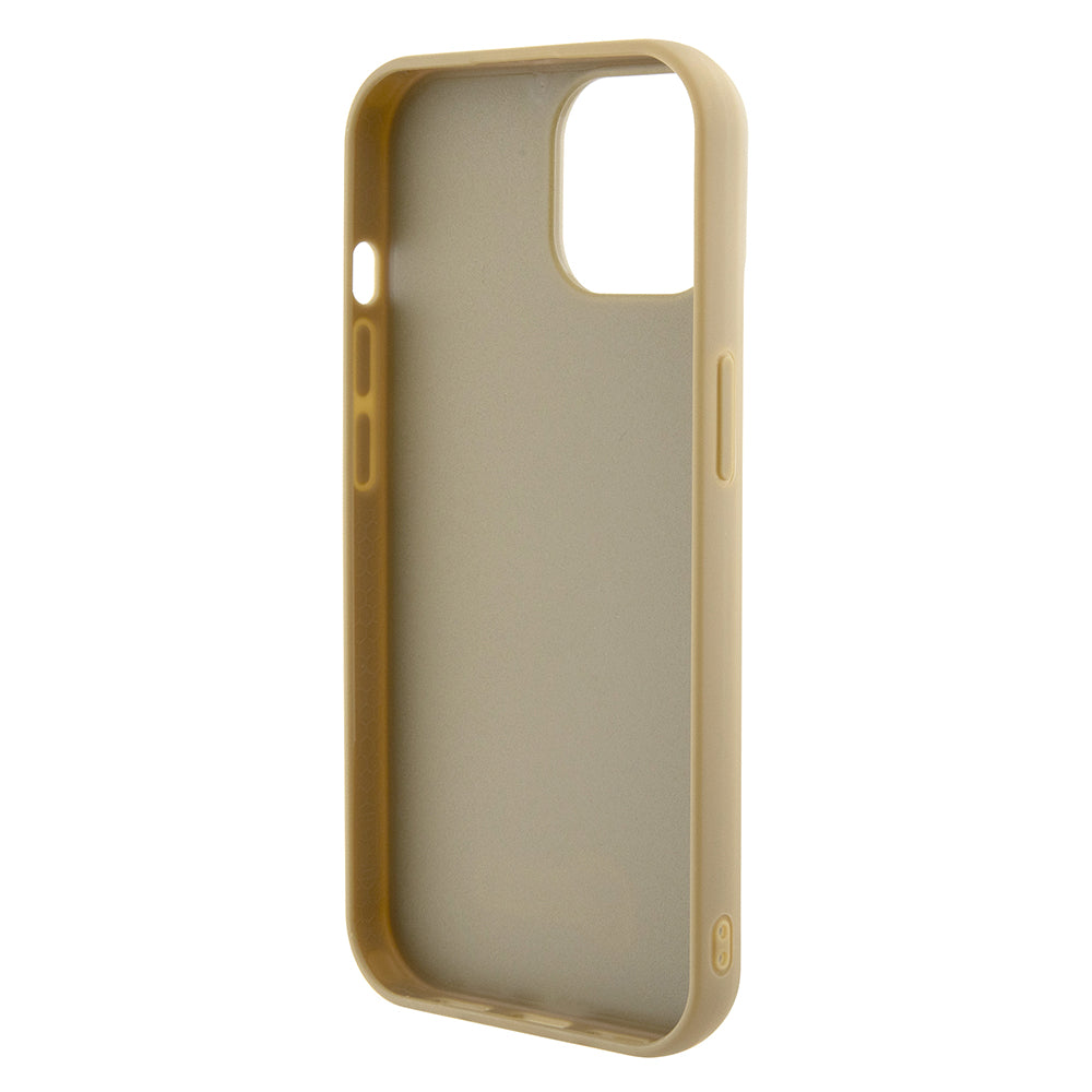 Etui til Apple iPhone 15, Guess, Disco Metal Script, Guld