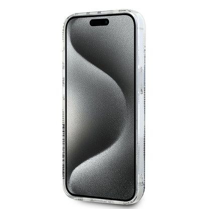 Cover til Apple iPhone 15, Karl Lagerfeld, IML Electroplated Choupette Head, Transparent