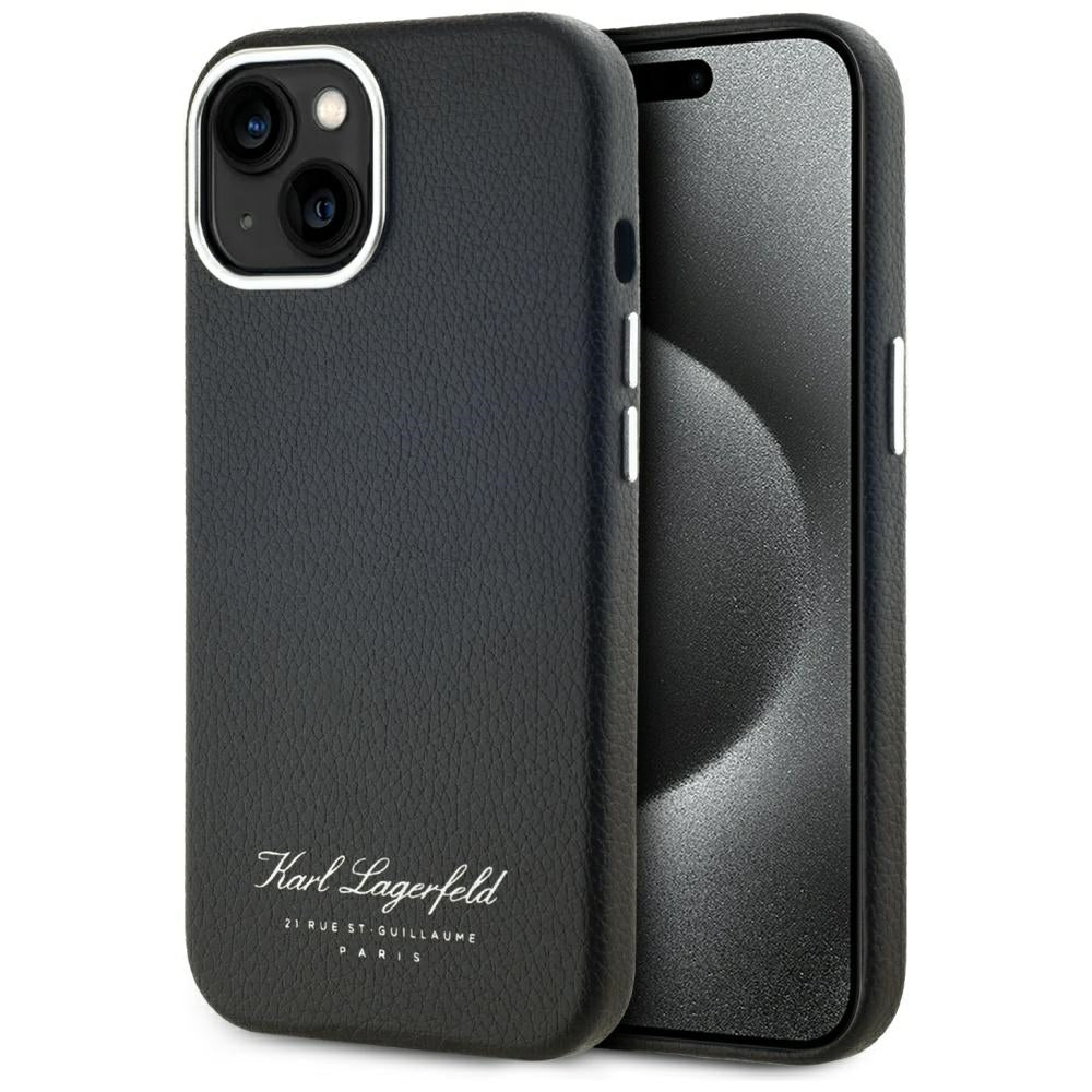 Etui til Apple iPhone 15, Karl Lagerfeld, RSG, Sort