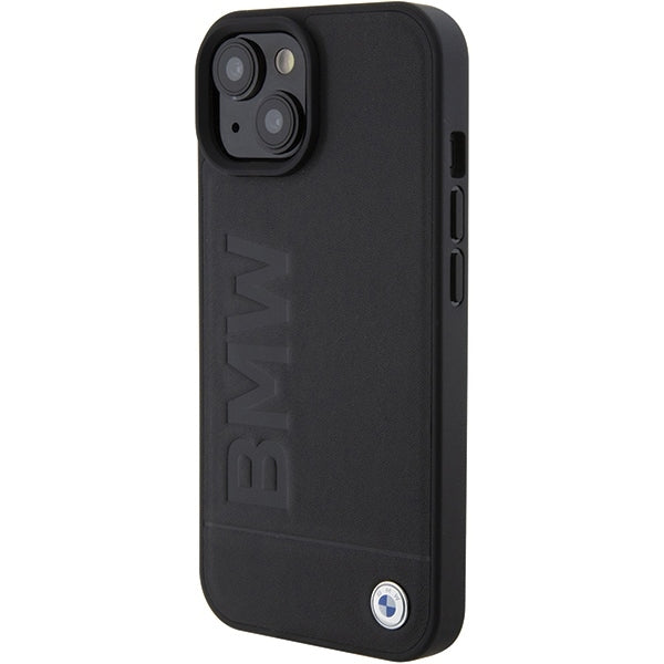 Cover til Apple iPhone 15 Plus, BMW, Natural Hot Stamp, Sort