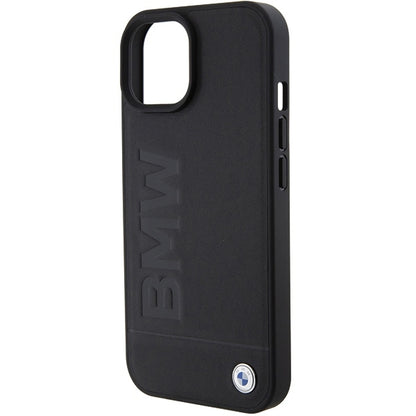 Cover til Apple iPhone 15 Plus, BMW, Natural Hot Stamp, Sort