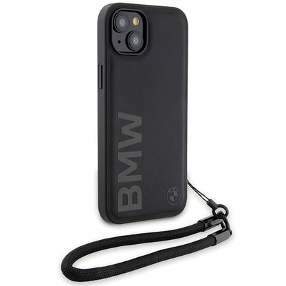 Cover til Apple iPhone 15 Plus, BMW, Signature Wordmark Cord, Sort