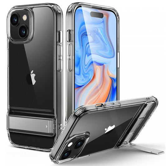 Etui til Apple iPhone 15 Plus, ESR, Air Shield Boost Kickstand, Gennemsigtig