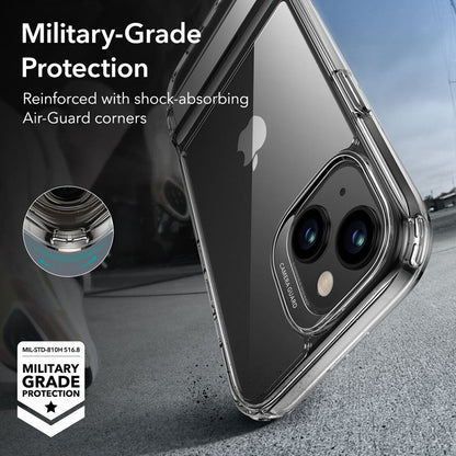 Etui til Apple iPhone 15 Plus, ESR, Air Shield Boost Kickstand, Gennemsigtig