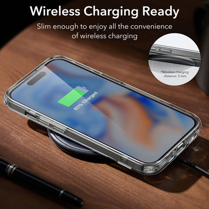 Etui til Apple iPhone 15 Plus, ESR, Air Shield Boost Kickstand, Gennemsigtig