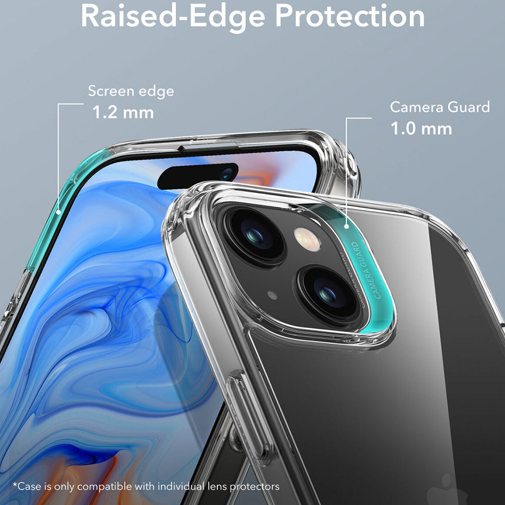 Etui til Apple iPhone 15 Plus, ESR, Air Shield Boost Kickstand, Gennemsigtig
