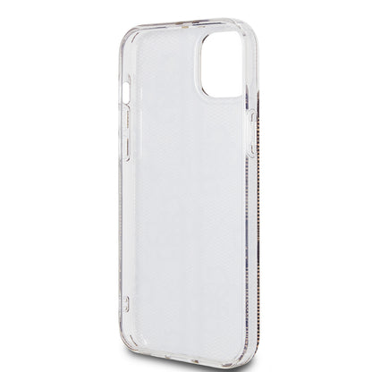 Etui til Apple iPhone 15 Plus, Guess, IML 4G Gold Stripe, Brun