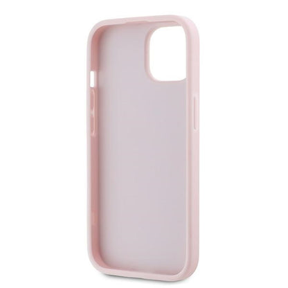Etui til Apple iPhone 15 Plus, Karl Lagerfeld, Diagonal Quilted Script, Pink