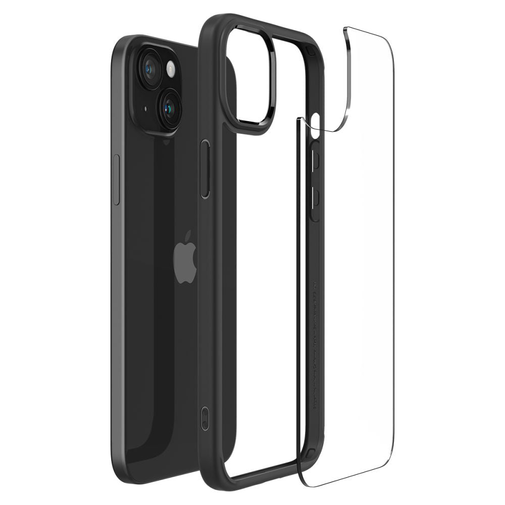 Etui til Apple iPhone 15 Plus, Spigen, Ultra Hybrid, Mat Sort