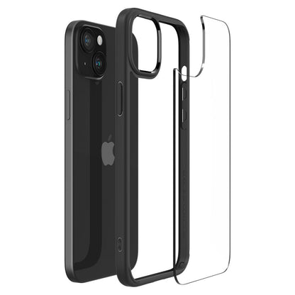 Etui til Apple iPhone 15 Plus, Spigen, Ultra Hybrid, Mat Sort