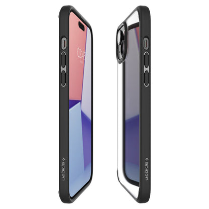 Etui til Apple iPhone 15 Plus, Spigen, Ultra Hybrid, Mat Sort