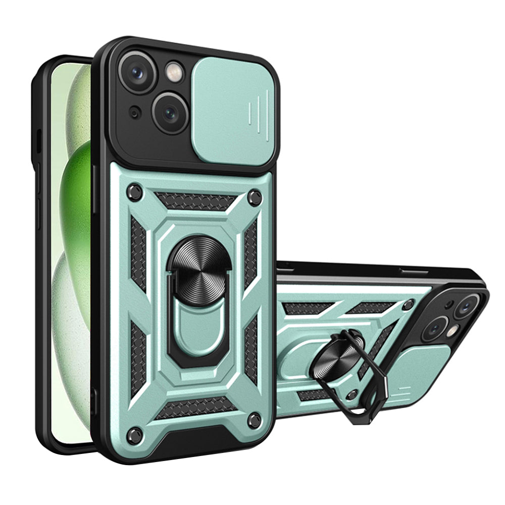 Cover til Apple iPhone 15 Plus, Techsuit, CamShield, Grøn
