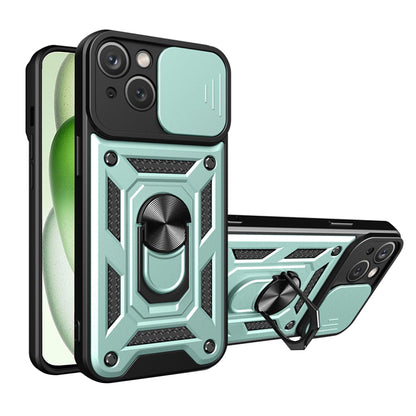 Cover til Apple iPhone 15 Plus, Techsuit, CamShield, Grøn