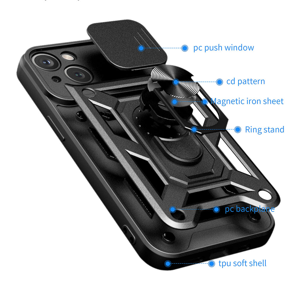 Cover til Apple iPhone 15 Plus, Techsuit, CamShield, Grøn