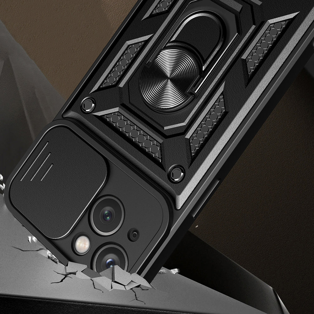 Cover til Apple iPhone 15 Plus, Techsuit, CamShield, Grøn