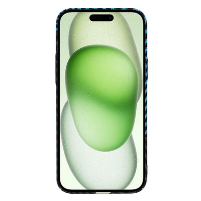 Cover til Apple iPhone 15 Plus, Techsuit, Carbonite FiberShell, Sort Bleu