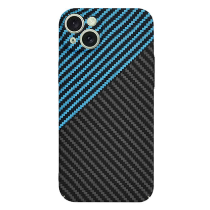 Cover til Apple iPhone 15 Plus, Techsuit, Carbonite FiberShell, Sort Bleu