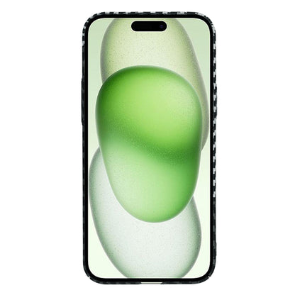Cover til Apple iPhone 15 Plus, Techsuit, Carbonite FiberShell, Sort Grå