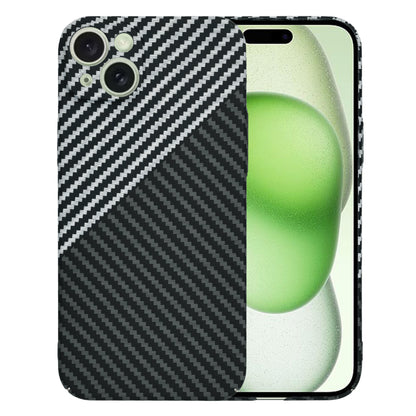 Cover til Apple iPhone 15 Plus, Techsuit, Carbonite FiberShell, Sort Grå