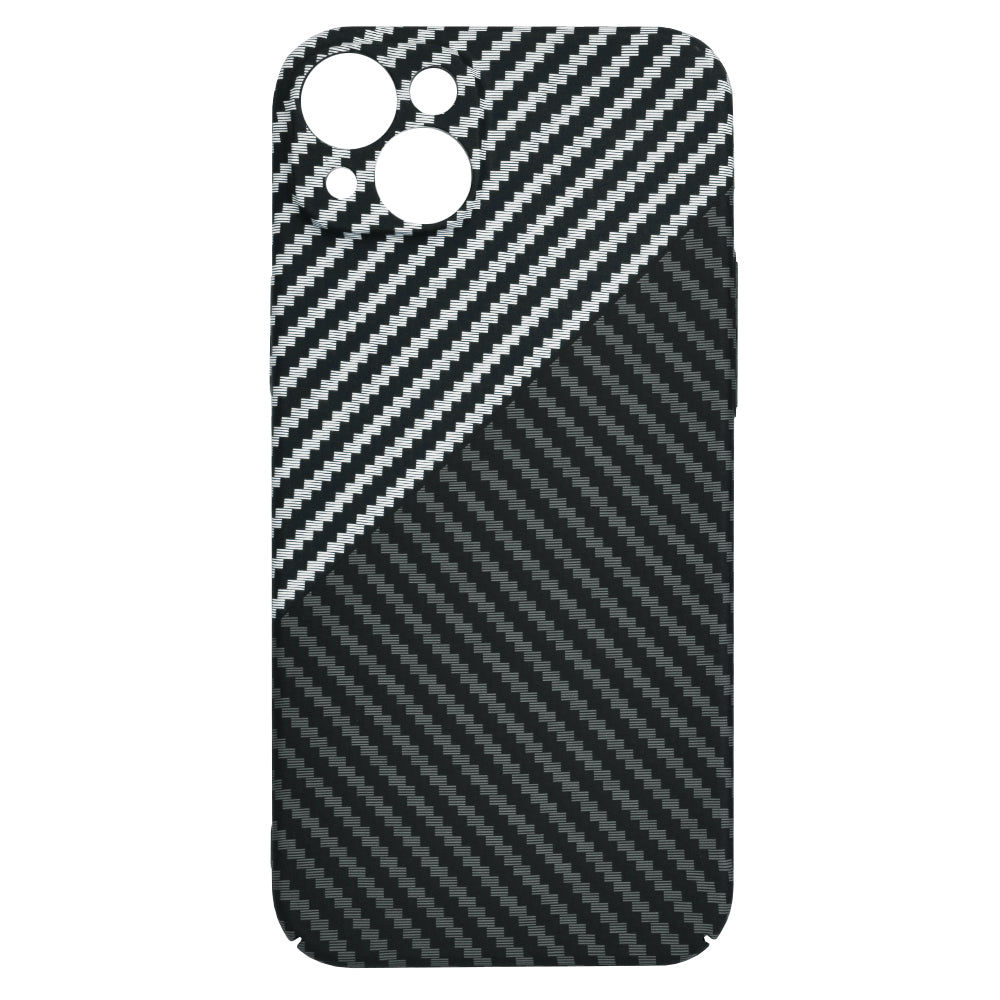 Cover til Apple iPhone 15 Plus, Techsuit, Carbonite FiberShell, Sort Grå