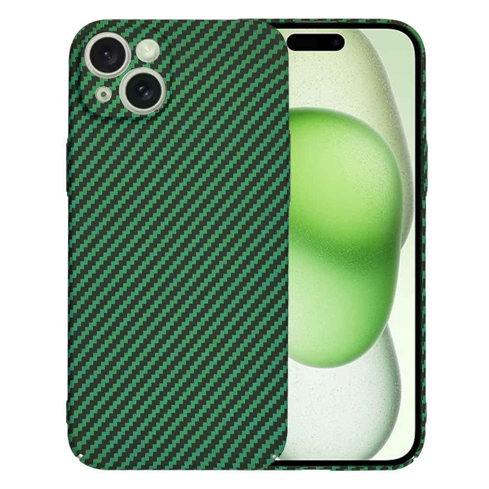 Cover til Apple iPhone 15 Plus, Techsuit, Carbonite FiberShell, Grøn
