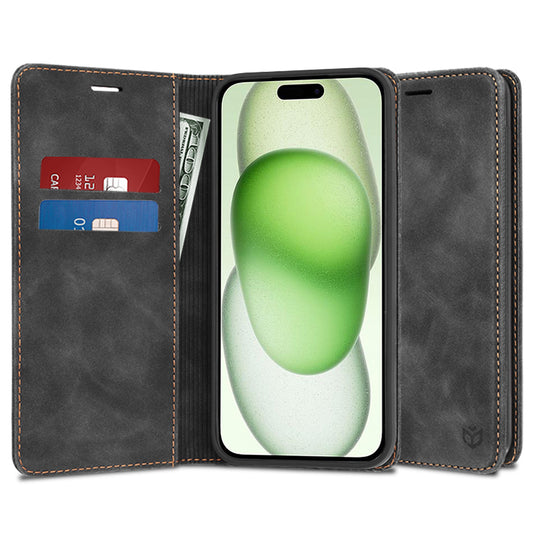 Cover til Apple iPhone 15 Plus, Techsuit, Confy, Sort