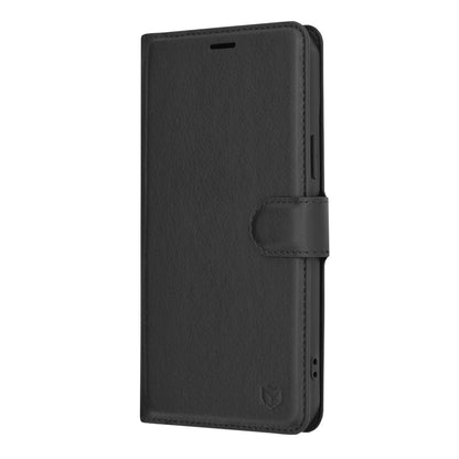 Cover til Apple iPhone 15 Plus, Techsuit, Leather Folio, Sort