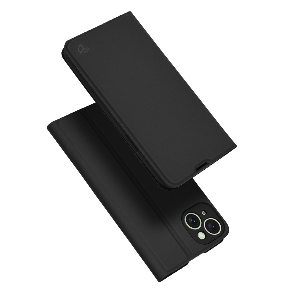 Cover til Apple iPhone 15 Plus, Techsuit, Magskin Book, Sort