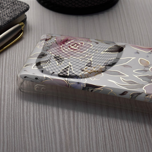 Cover til Apple iPhone 15 Plus, Techsuit, Marble, Hvid