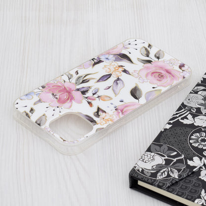 Cover til Apple iPhone 15 Plus, Techsuit, Marble, Hvid