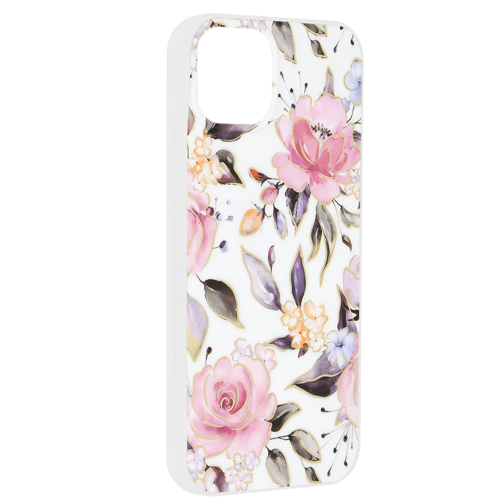 Cover til Apple iPhone 15 Plus, Techsuit, Marble, Hvid