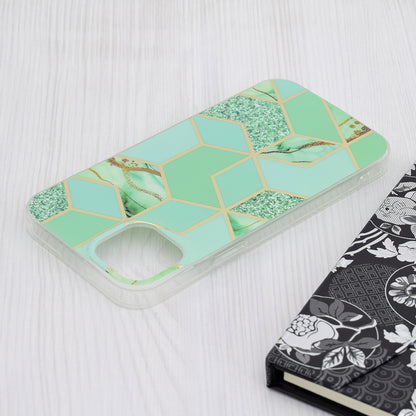 Cover til Apple iPhone 15 Plus, Techsuit, Marble, Grøn