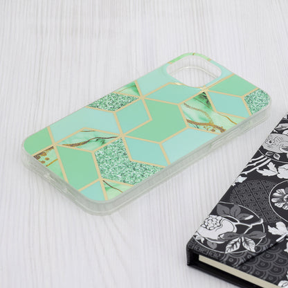 Cover til Apple iPhone 15 Plus, Techsuit, Marble, Grøn