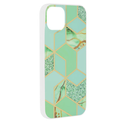 Cover til Apple iPhone 15 Plus, Techsuit, Marble, Grøn