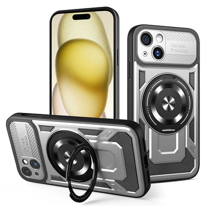 Cover til Apple iPhone 15 Plus, Techsuit, RuggedCam, Grå