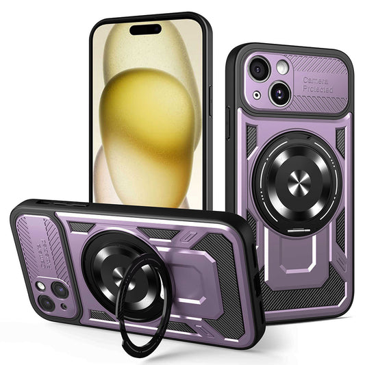 Cover til Apple iPhone 15 Plus, Techsuit, RuggedCam, Lilla