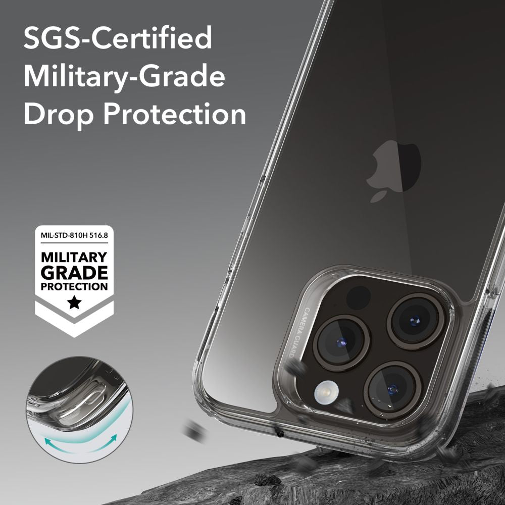 Cover til Apple iPhone 15 Pro, ESR, Ice Shield, Gennemsigtig